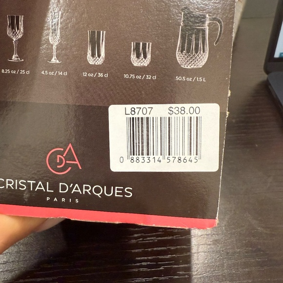 New Cristal D'Arques Longchamp Set of 4 Cordial Glasses 2oz - Picture 6 of 6